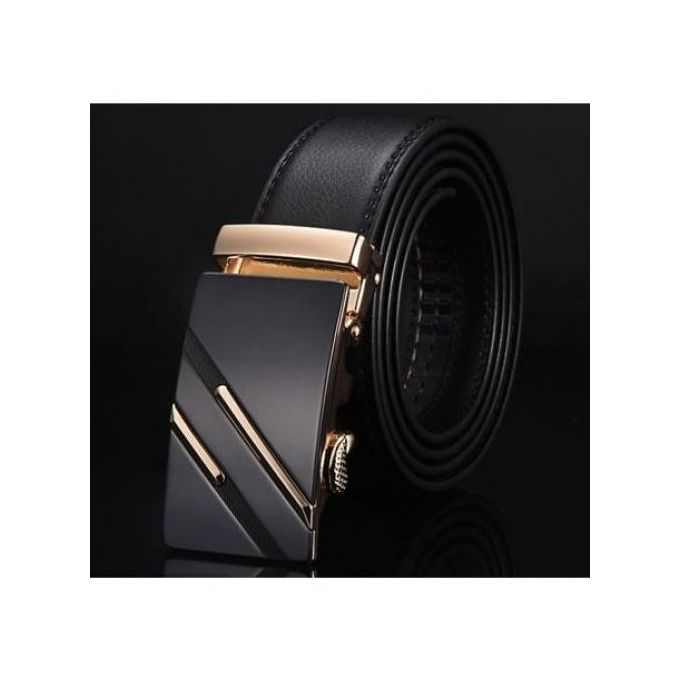 product_image_name-Fashion-Men Designers Pin-less Automatic Leather Belt-Black-1