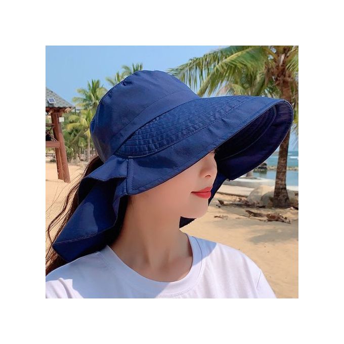 Designer Lightweight Ponytail Hole Visor Hats Summer Bucket Hats for Women  Big Brim Outdoor Eye Protection Sunscreen Cap Sun Hat