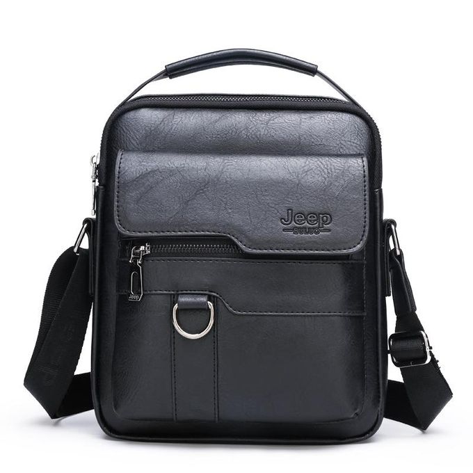 Jeep leather man hot sale bag