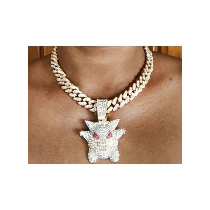 Fashion Iced Out Cuban Link Choker With 