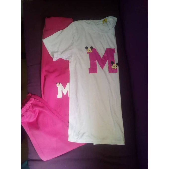 Fashion Colorful Ladies Casual 2set Top