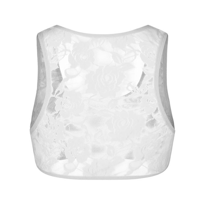 product_image_name-Fashion-Men See Through Sleeveless Shirts Tank Top Shirt Singlet Lingerie Vest Lace Small Tank Top Shorts- Tank Top-1