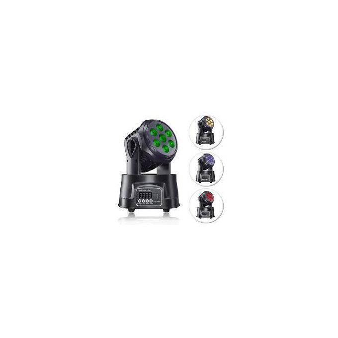 Generic Mini Moving Head Wash Light - 7x10W RGBW LED DJ
