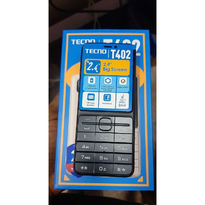 Tecno T402, 2.4Inches,Java, Tripple Sim, GSM, Opera Mini, 0.08MP+0.08MP