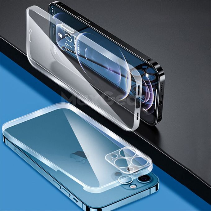 For Apple iPhone 12 Mini Case 360 Full Body Protection Front Back Clear  Cover