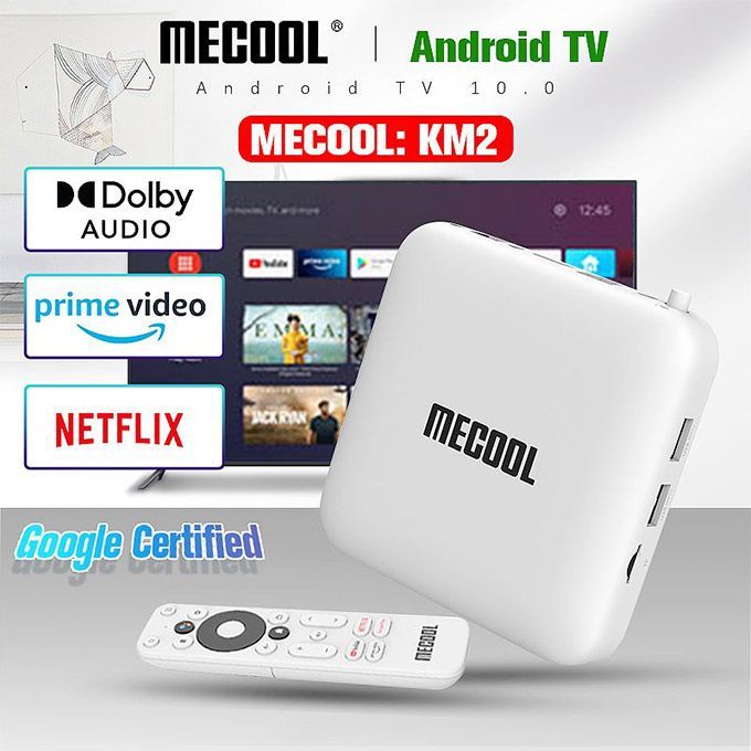 Generic Mecool KM2 Smart TV Box Netflix 4K Android 10 DDR4 SPDIF