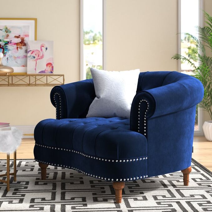 Handy Wide Tufted Velvet Armchair Lagos Delivery Only Jumia Nigeria