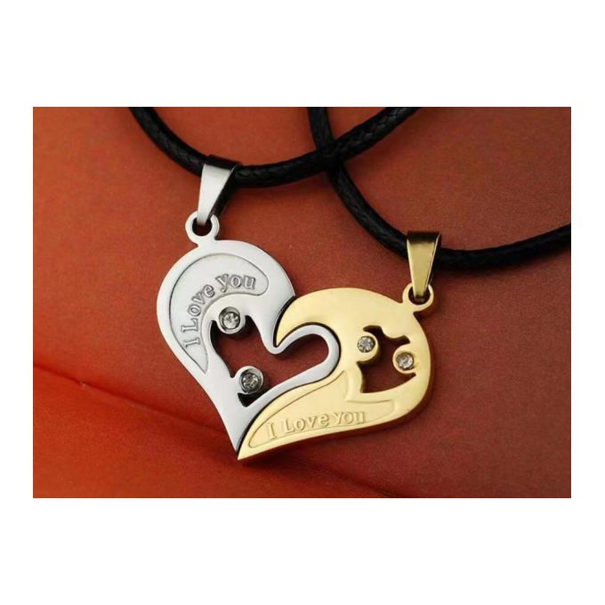 Fashion Love Couple Necklace A Pair Of 