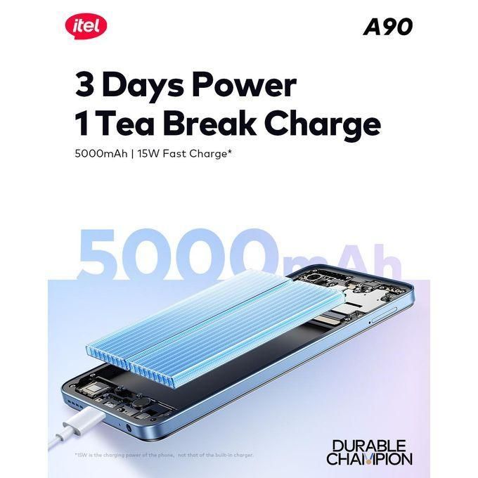 itel A90スマートフォン Android 14、5000mAh バッテリー itel A90 6.6