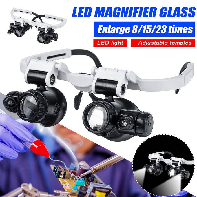 Eyepiece 15x Magnifying Glass Magnifying Lens With Magnifying Glass Jeweler  Watch Repair Magnifying Glass With Led Eye Magnifying Glass (1 Piece, Blac