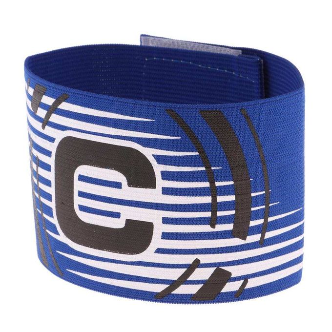 Brazalete Capitan Band Adjustable Breathable for Football Captain (Blue)