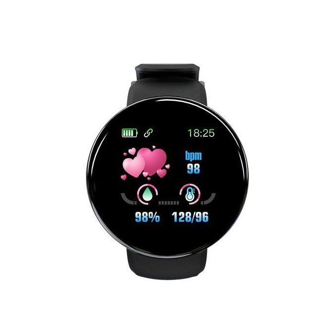 round face digital watch