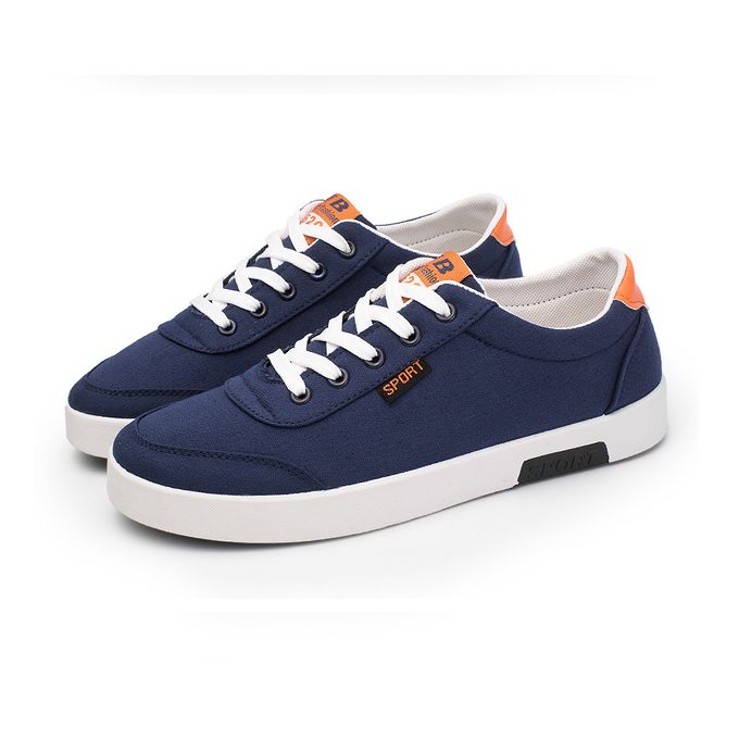 Men's Spring Summer Casual Sports Shoes Men Fashion Canvas Sneakers Breathable  Comfort Male Flat Soft Sole Running Walking Shoes Color: 547 Blue, Shoe  Size: 42