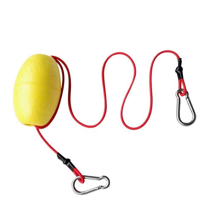 Generic Kayak Tow Line Throw Line 74cm Rope With Anchor Float Yellow + Red