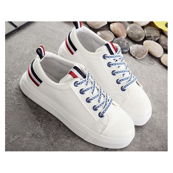 old navy white leather sneakers