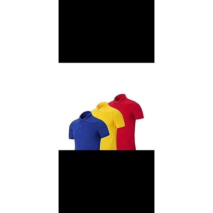 Fashion Men's 3 In 1 Polo T-Shirt Short 