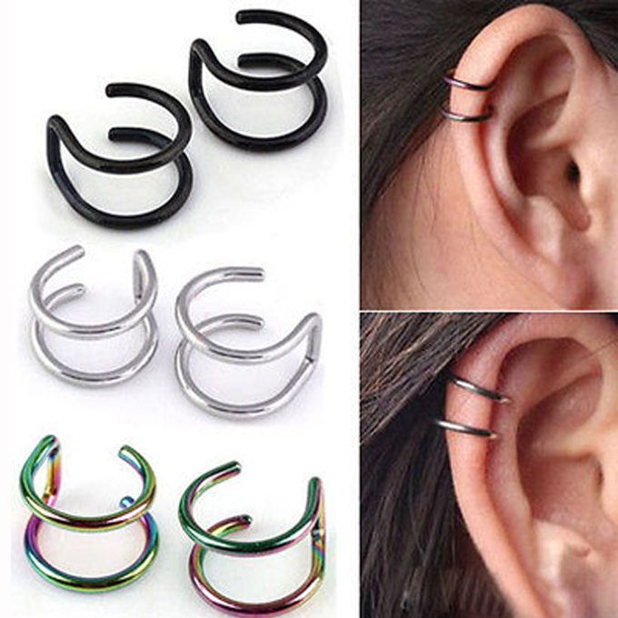 product_image_name-Fashion-3 Cartilage EarRings Non Piercing-/silver/black/multicolor-1