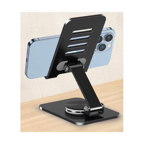 Adjustable Foldable Aluminum Phone Stand - Universal Mobile Holder for iPhone, Samsung, Xiaomi, Table Desk Use