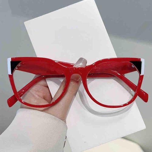 2026 new personalized color matching plain high-end anti-blue light glasses college style can be equipped with myopia flat glasses frame