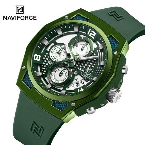 Elegance Sophisticated Green Chronograph Quality Analogue Designer Wristwatch