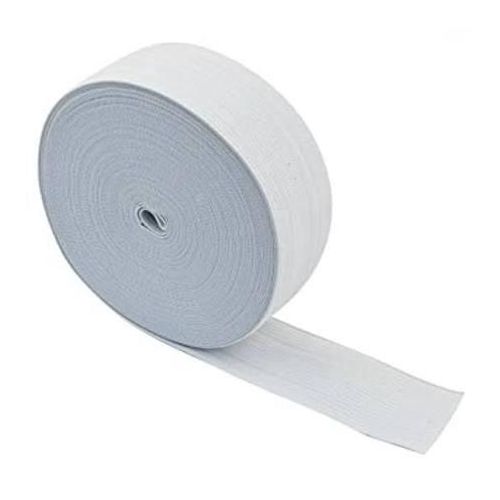 Flat Sewing Elastic Band with 1 Inch x 11 Yards White Knit Elastic Spool