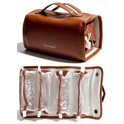4 PCS Makeup Bags Clear Detachable Magnetic Attraction Portable Suspensible