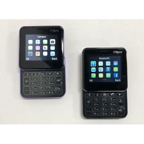 i19 Pro unique rotating twist ,sliding screen, feature phone black