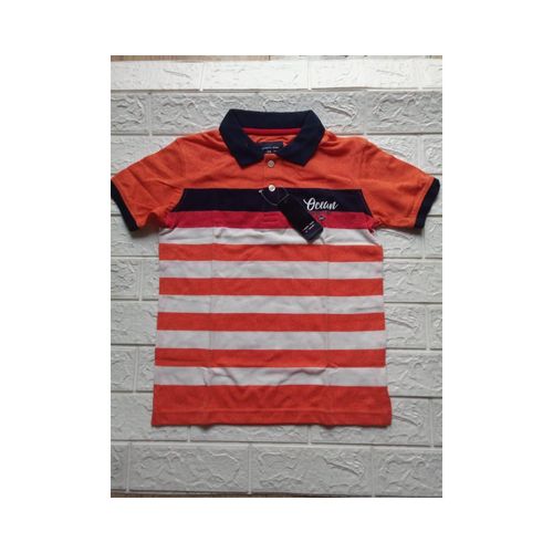 Kids UNIQUE POLO T-shirt(orange multi)