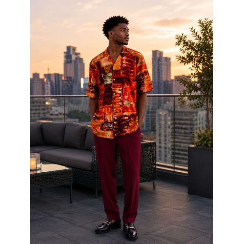 Vintage T-shirt and trusers for men