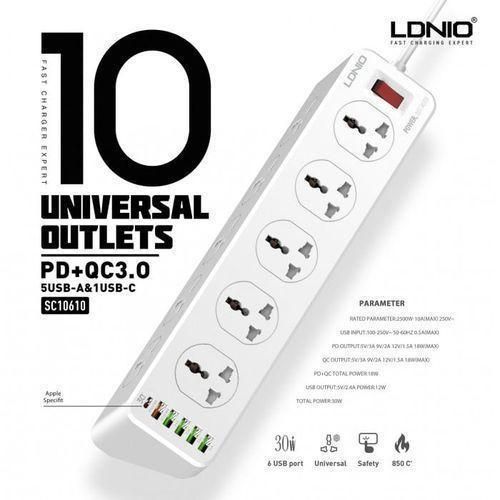 Universal 10 Port + 1PD + 1QC + 4 USB SOCKET EU/US/UK