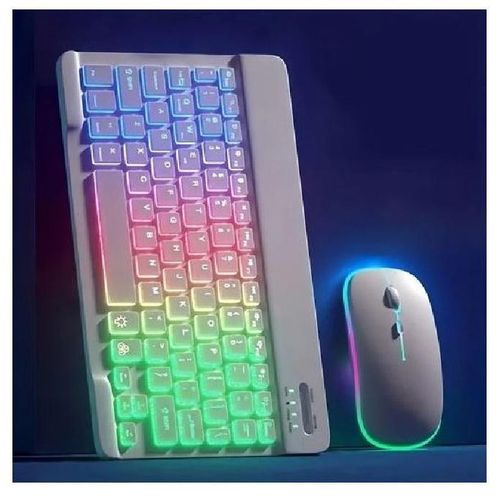 Mini Wireless RGB Keyboard And Mouse KIT for Laptops Tablets and Phones