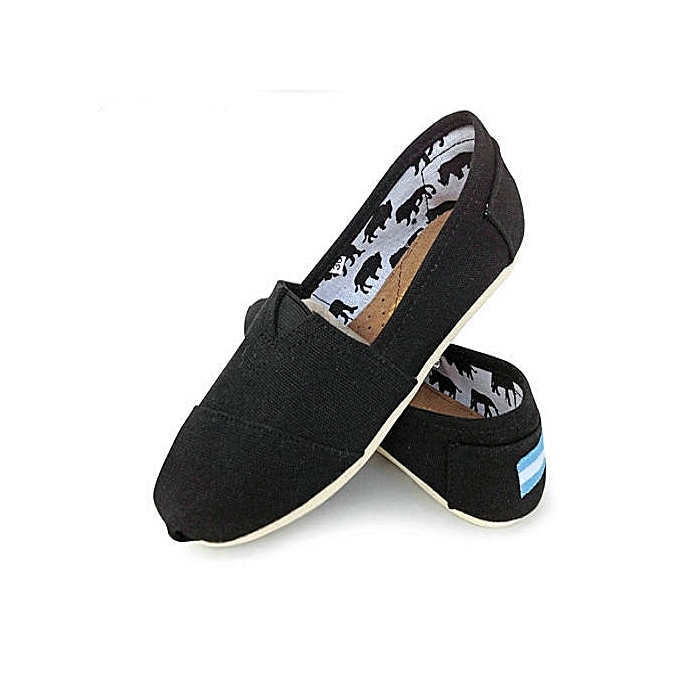 TOMS Men's Canvas Slip On Loafers Shoe - Black | Jumia NG