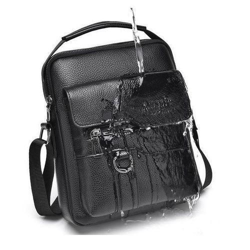 Mens PU Leather Shoulder Bag Fits 97 iPad Crossbody Messenger Travel Satch PU Leather Men Waterproof Men Handbag Crossbag Tablet Crossbag Single Shoulder Bag