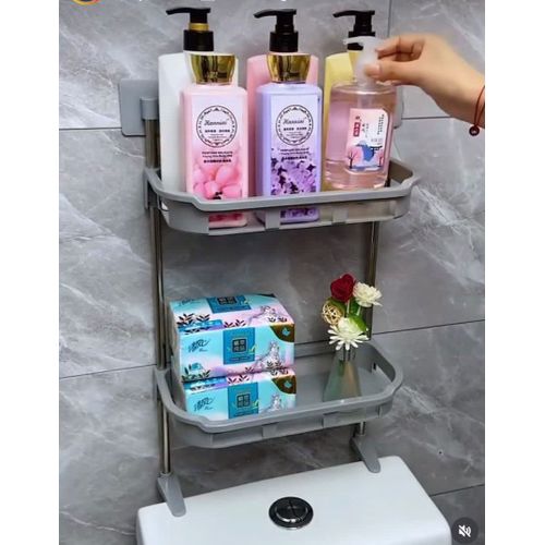 Solid No Drill Toilet Shelf