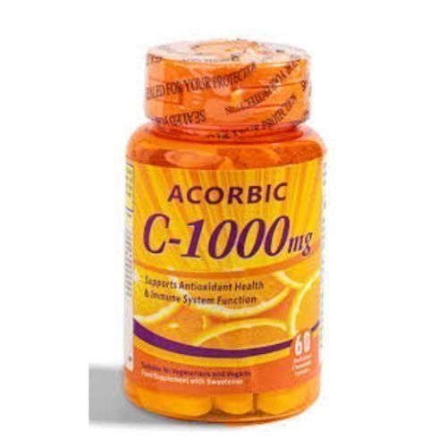 Vitamin C Supports Antioxidant Health, Acorbic-1000mg -60 Tablets