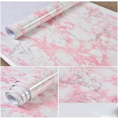 Marble Pattern Wall Stickers, Kitchen Wallpaper Decals, Self-Adhesive Stickers for Furniture Renovation, Suitable for Bathroom