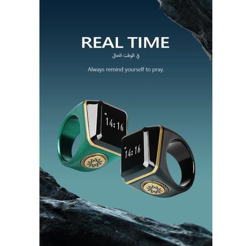 20mmThe new black prayer counting ring can be linked to a Bluetooth It is water-resistant and suitable for various technical scenarios such as prayer counting personnel counting storage counting and sports counting