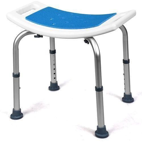 A Elderly Bath Tub Shower Seat Chair Bench Stool Wit