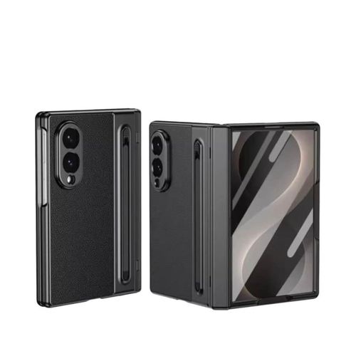 Fold 8 Phone Case & Pouch – Premium Artificial Leather with RFID Blocking, Shockproof & Camera Protection. ( Black )