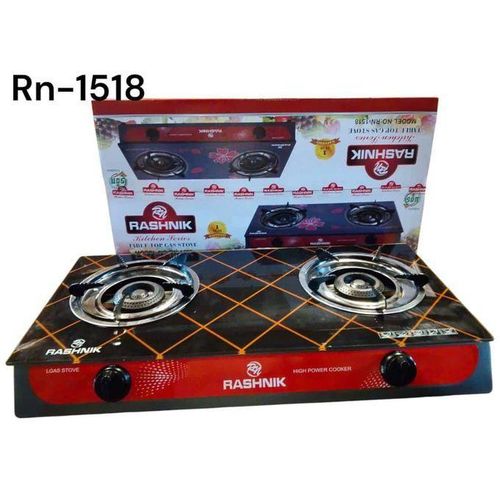 Glass Auto Ignition Table Top Gas Cooker With 2 Burners