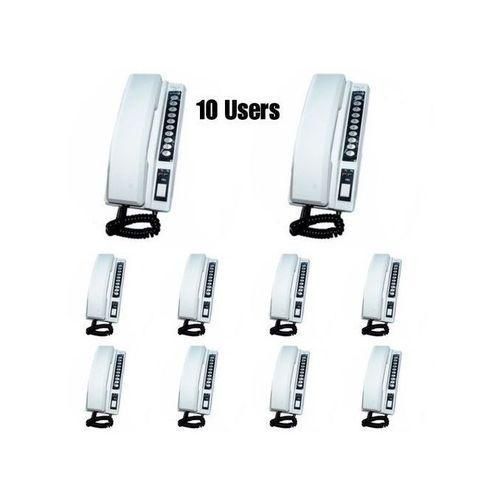 LONG RANGE WIRELESS INTERCOM System For 10 Users – Rechargeable