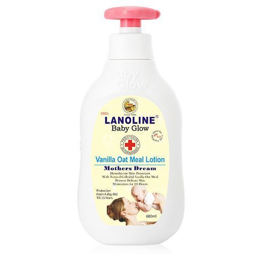 Lanolin Baby Glow Body Lotion Vanilla Oat Meal 600ml