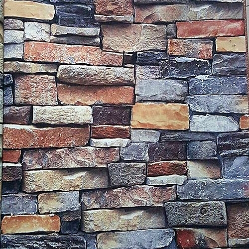 Whiterosy wallpapers 3d Stone Bricks Wallpaper Jumia NG