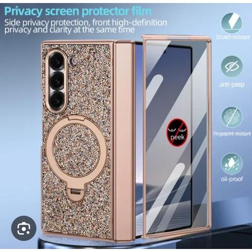 For Z Fold 8 Ultra full protection Case with Magnetic Privacy Screen protector and Type C to C Data Cable