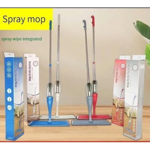 Spray mop with reusable pads