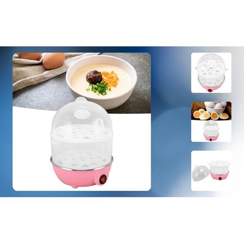 Egg Cooker 14 Egg Capacity Electric Egg Cooker Perfect Hard Boiled Egg Maker with Timer for Hard Boiled Eggs, Steaming Shelf for Bread and Vegetables