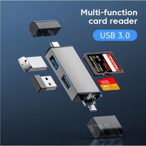 USB 3.0 7 in 1 Multi-Function Card Reader High-Speed Transfer Universal SD/TF Card PC Notebook Additions High-Speed Card Reader