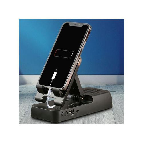 Digital Powerbank and phone Holder with Bluetooth speaker
