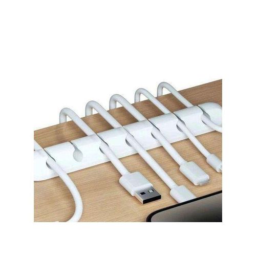 Cable Organizer Cord Holder Wire Management Clips Cable Clamp Desk Cable Fixer Self Adhesive Cable Holder Charger Cable Holder Cord Management for Phone Charger USB Cable PC TV