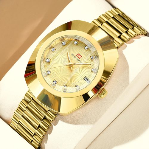 VA VA VOOM SWISS DESIGN LUXURY FOR GENTLE MEN WRIST WATCH ( GOLD DESIGN))